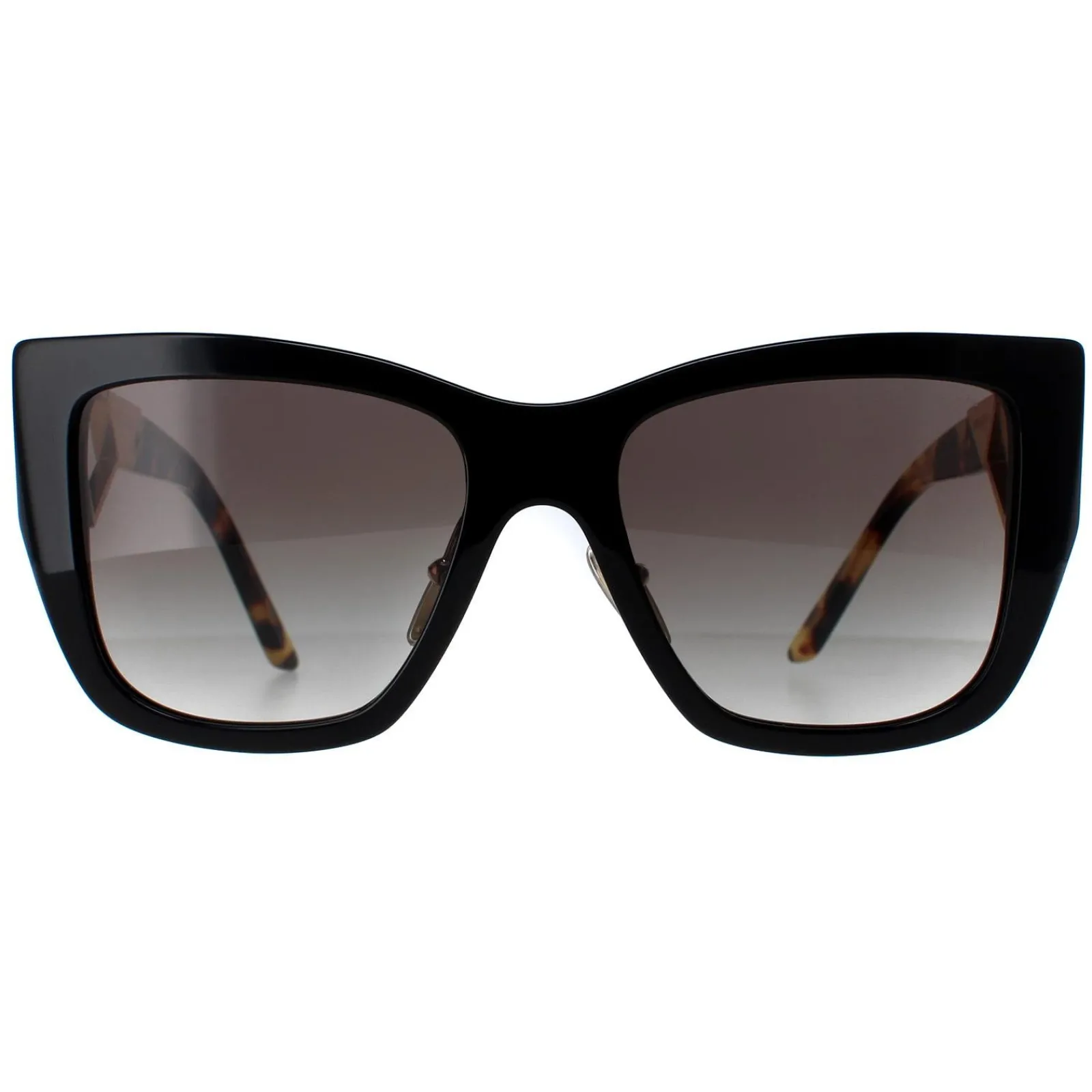 Prada Square|Prada^Sunglasses PR21YS 1AB0A7 Black and Tortoise Grey Gradient