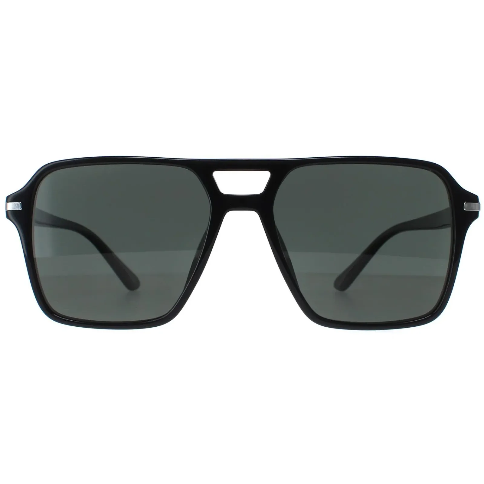Prada Prada|Aviator^Sunglasses PR20YS 1AB03R Black Green Polarized