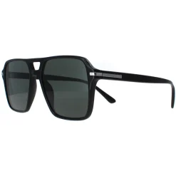 Prada Prada|Aviator^Sunglasses PR20YS 1AB03R Black Green Polarized