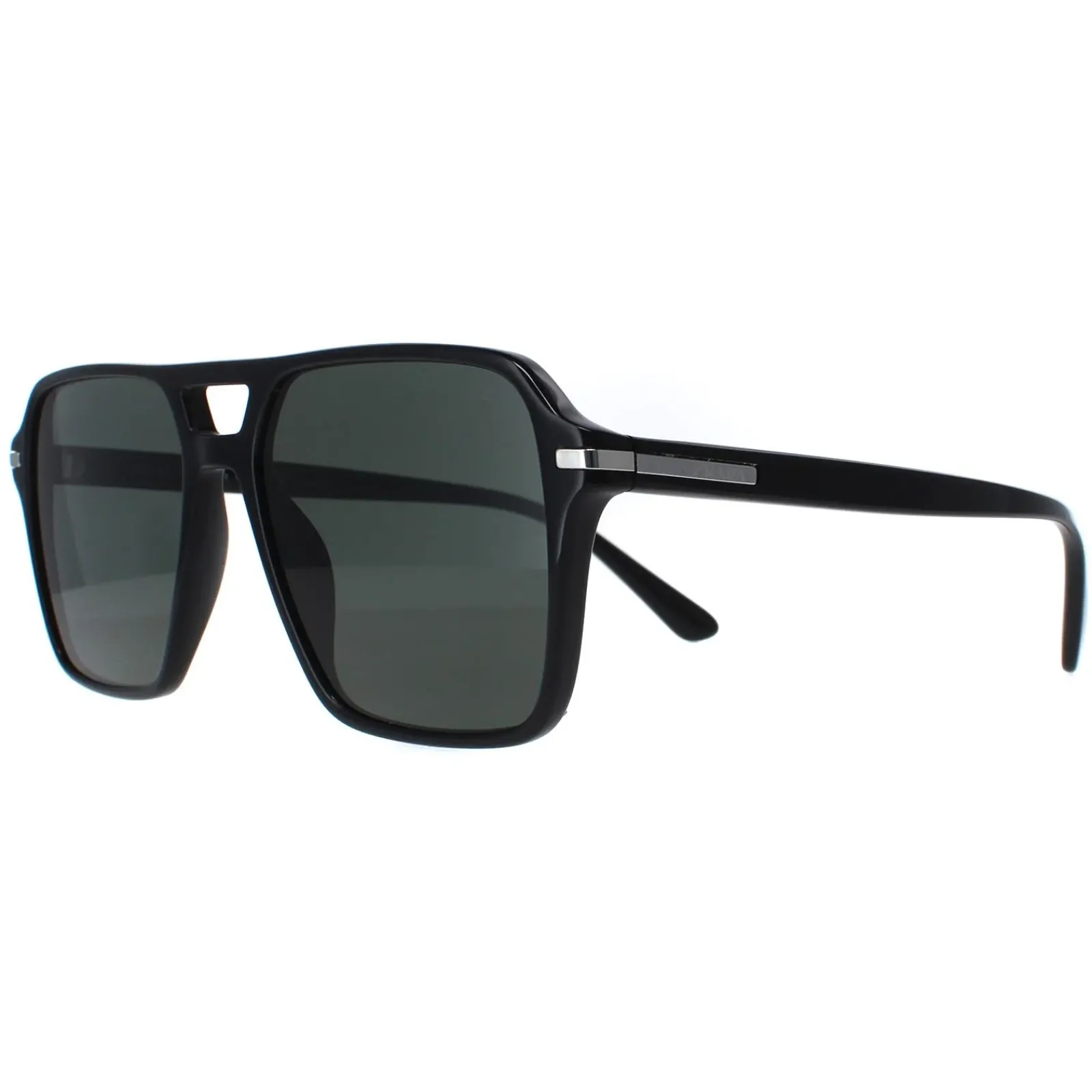 Prada Prada|Aviator^Sunglasses PR20YS 1AB03R Black Green Polarized