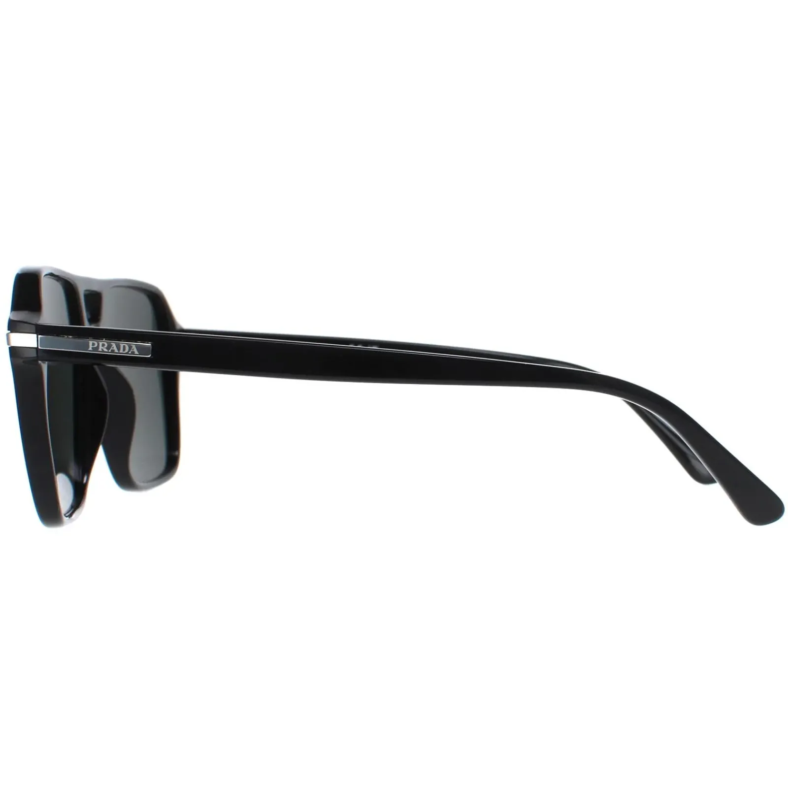 Prada Prada|Aviator^Sunglasses PR20YS 1AB03R Black Green Polarized