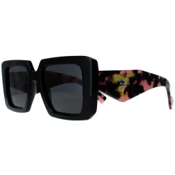 Prada Square|Prada^Sunglasses PR23YS 1AB5S0 Black Dark Grey