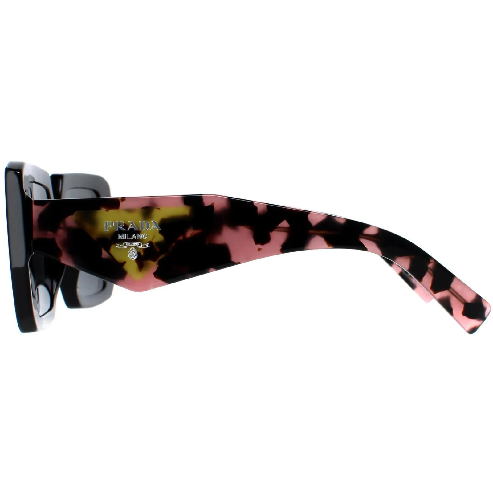 Prada Square|Prada^Sunglasses PR23YS 1AB5S0 Black Dark Grey