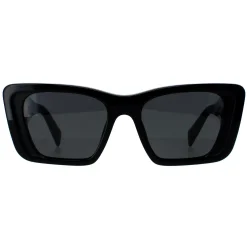 Prada Prada|Rectangle^Sunglasses PR08YS 1AB5S0 Black Dark Grey