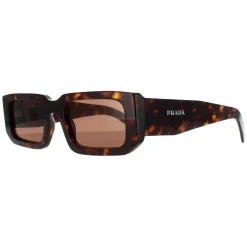 Prada Rectangle^Sunglasses PR06YS 2AU8C1 Dark Tortoise Dark Brown