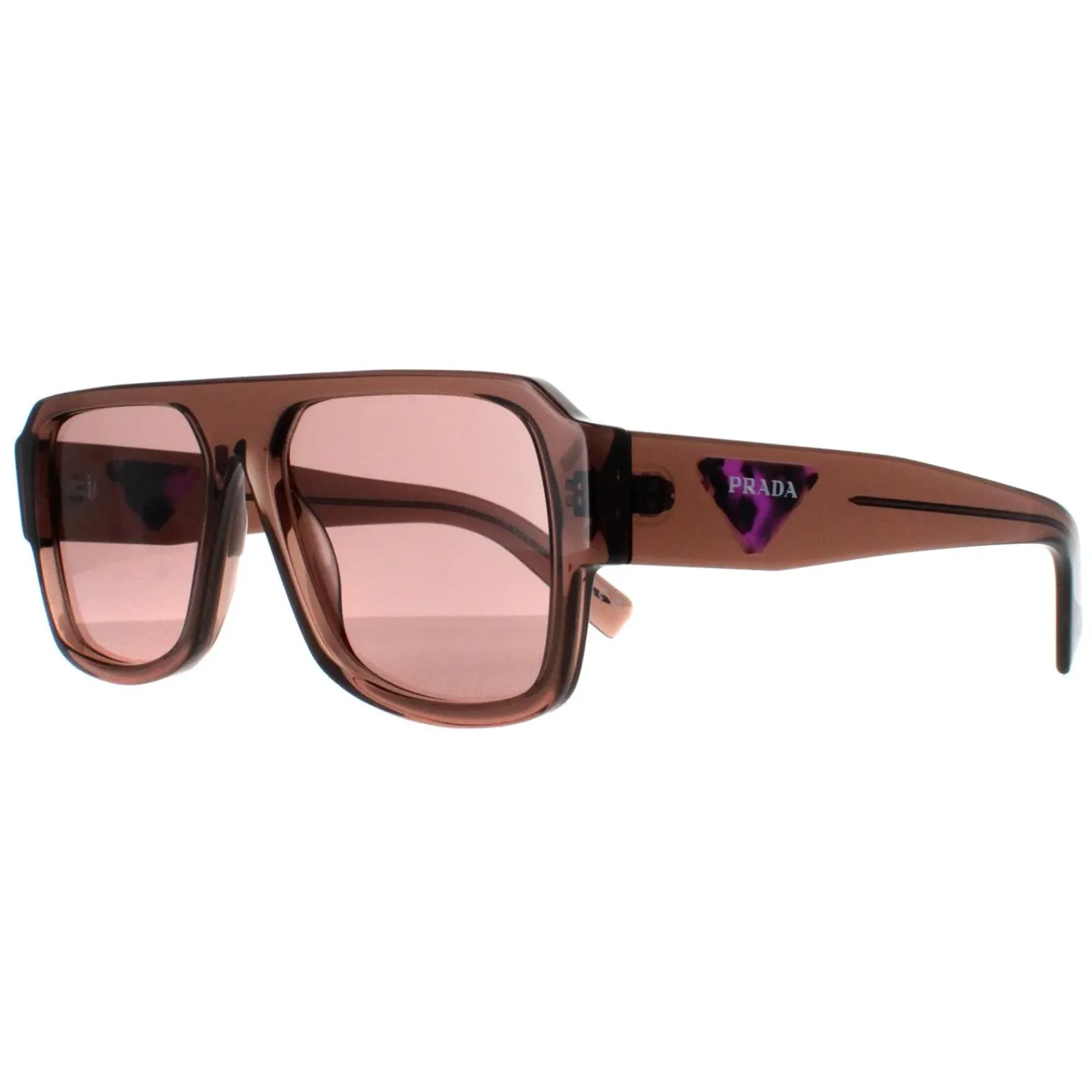 Prada Prada|Aviator^Sunglasses PR22YS 17O60B Transparent Brown Light Brown
