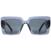 Prada Square|Prada^Sunglasses PR23YS 19O70B Transparent Graphite Dark Grey