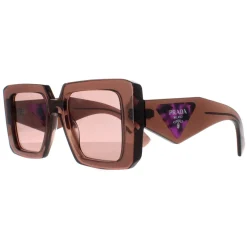 Prada Square|Prada^Sunglasses PR23YS 17O60B Brown Transparent Light Brown