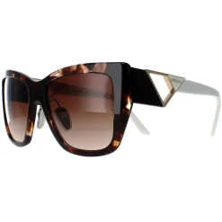 Prada Prada|Square^Sunglasses PR21YS 07R6S1 Caramel Tortoise and White Brown Gradie
