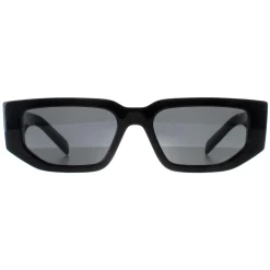 Prada Rectangle|Prada^Sunglasses PR09ZS 1AB5S0 Black Dark Grey