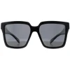 Prada Prada|Square^Sunglasses PR24ZS 1AB5S0 Black Dark Grey