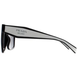Prada Prada|Square^Sunglasses PR24ZS 1AB5S0 Black Dark Grey