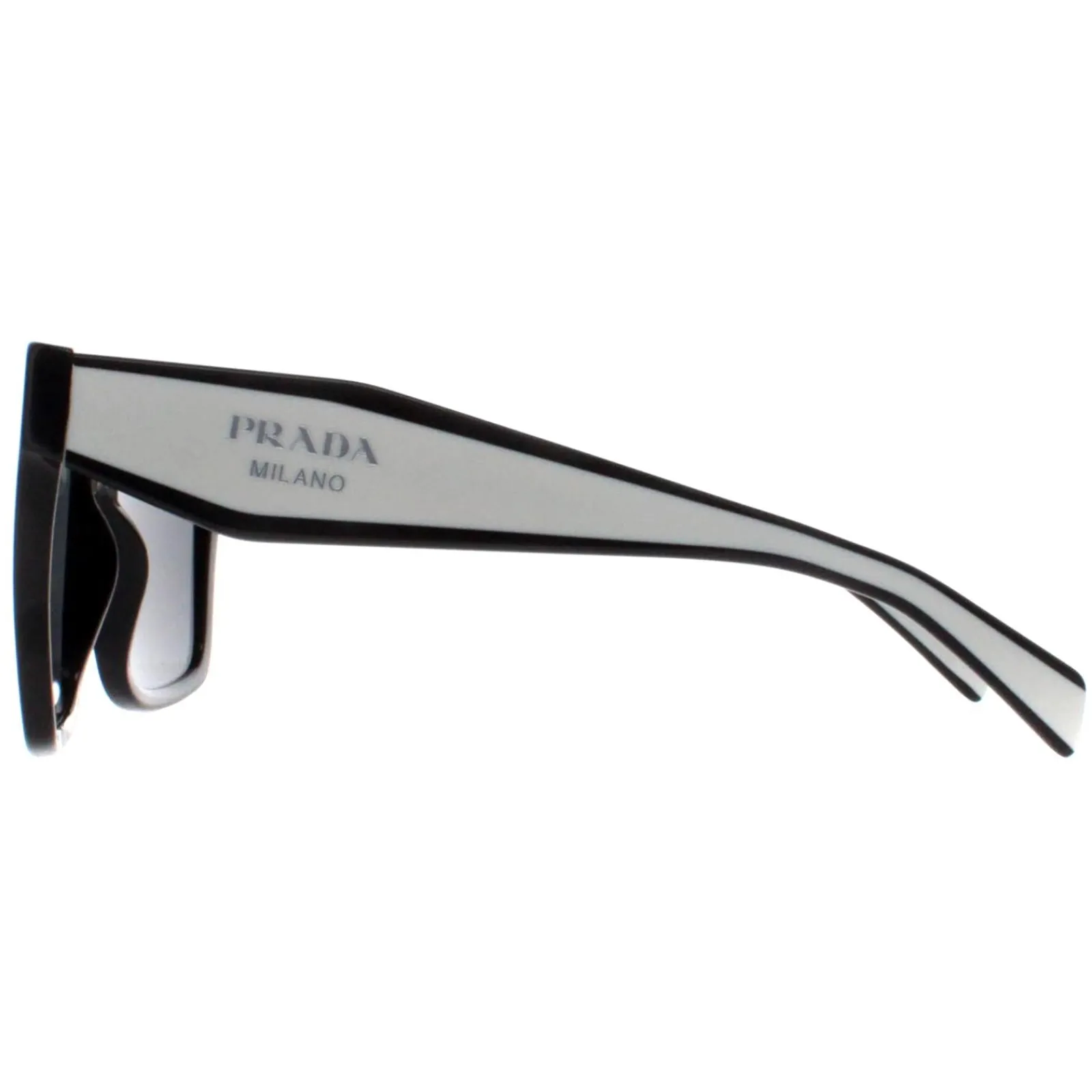 Prada Prada|Square^Sunglasses PR24ZS 1AB5S0 Black Dark Grey