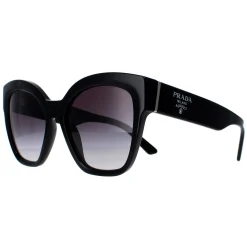 Prada Square|Prada^Sunglasses PR17ZS 1AB09S Black Grey Gradient