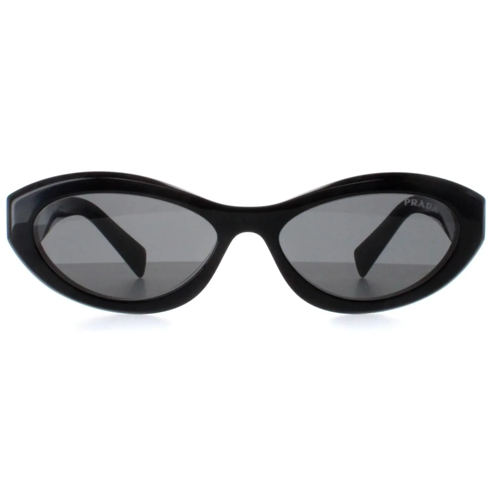 Prada Oval|Prada^Sunglasses PR26ZS 16K08Z Black Dark Grey