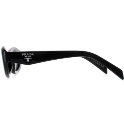 Prada Oval|Prada^Sunglasses PR26ZS 16K08Z Black Dark Grey