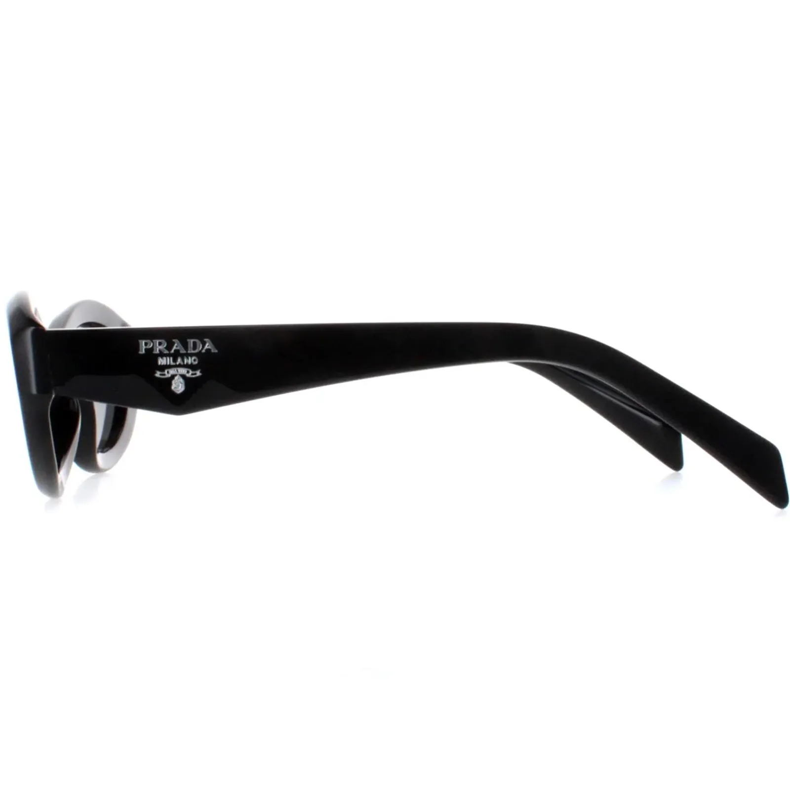 Prada Oval|Prada^Sunglasses PR26ZS 16K08Z Black Dark Grey