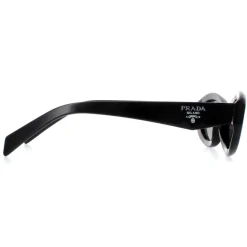 Prada Oval|Prada^Sunglasses PR26ZS 16K08Z Black Dark Grey