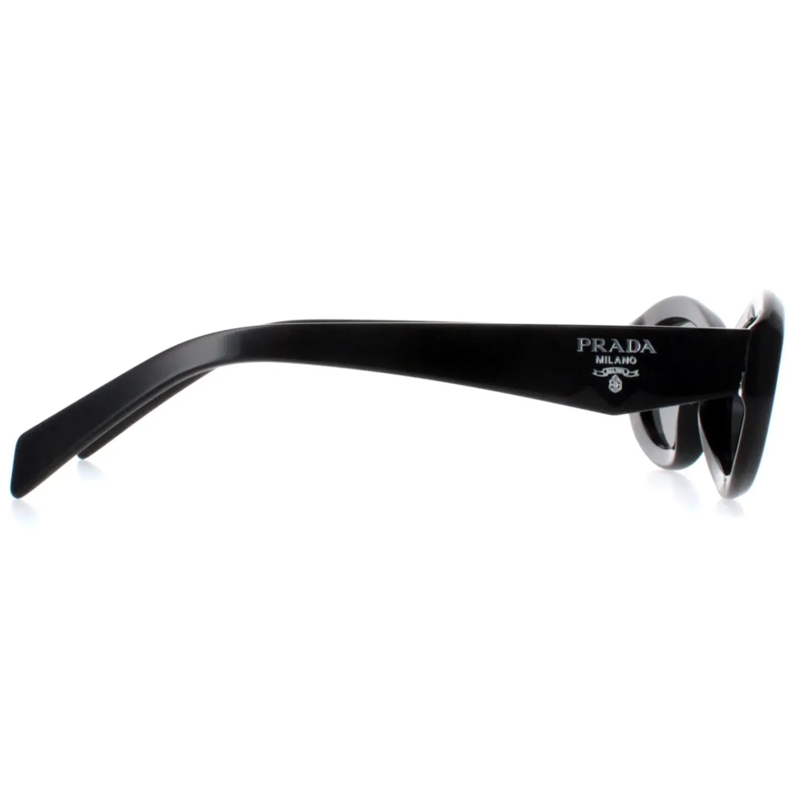 Prada Oval|Prada^Sunglasses PR26ZS 16K08Z Black Dark Grey