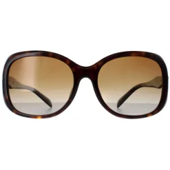 Prada Polarised^Sunglasses PR04ZSF 2AU6E1 Tortoise Brown Gradient Polarized