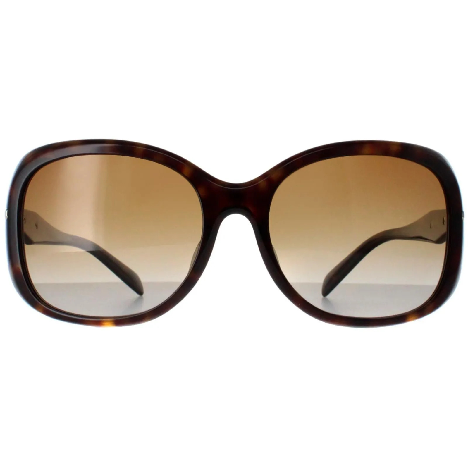 Prada Polarised^Sunglasses PR04ZSF 2AU6E1 Tortoise Brown Gradient Polarized