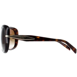 Prada Polarised^Sunglasses PR04ZSF 2AU6E1 Tortoise Brown Gradient Polarized
