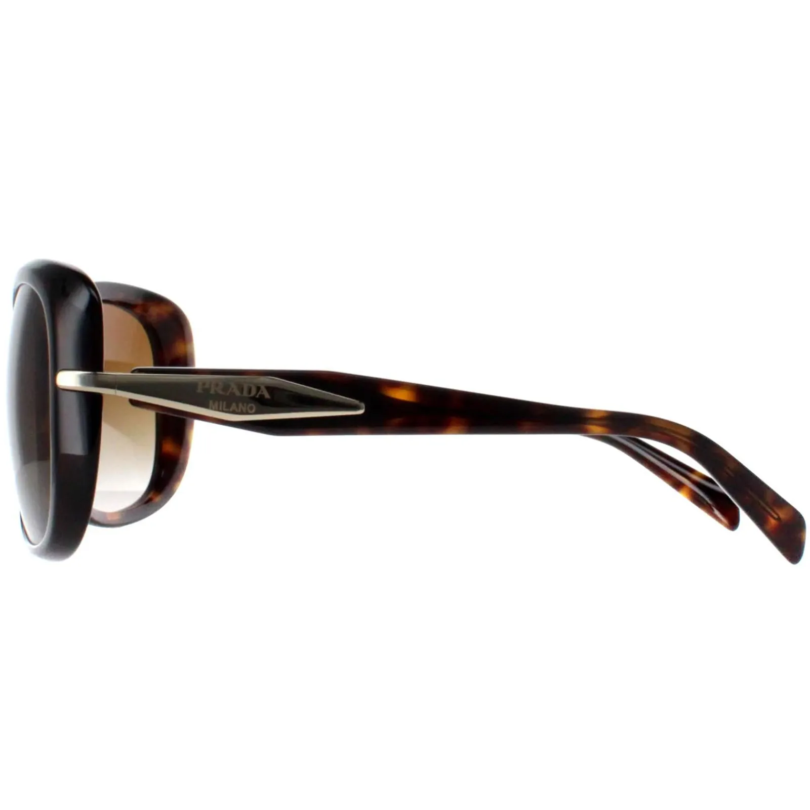 Prada Polarised^Sunglasses PR04ZSF 2AU6E1 Tortoise Brown Gradient Polarized