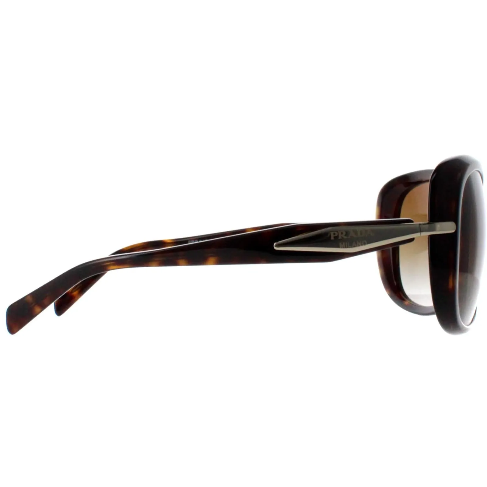 Prada Polarised^Sunglasses PR04ZSF 2AU6E1 Tortoise Brown Gradient Polarized