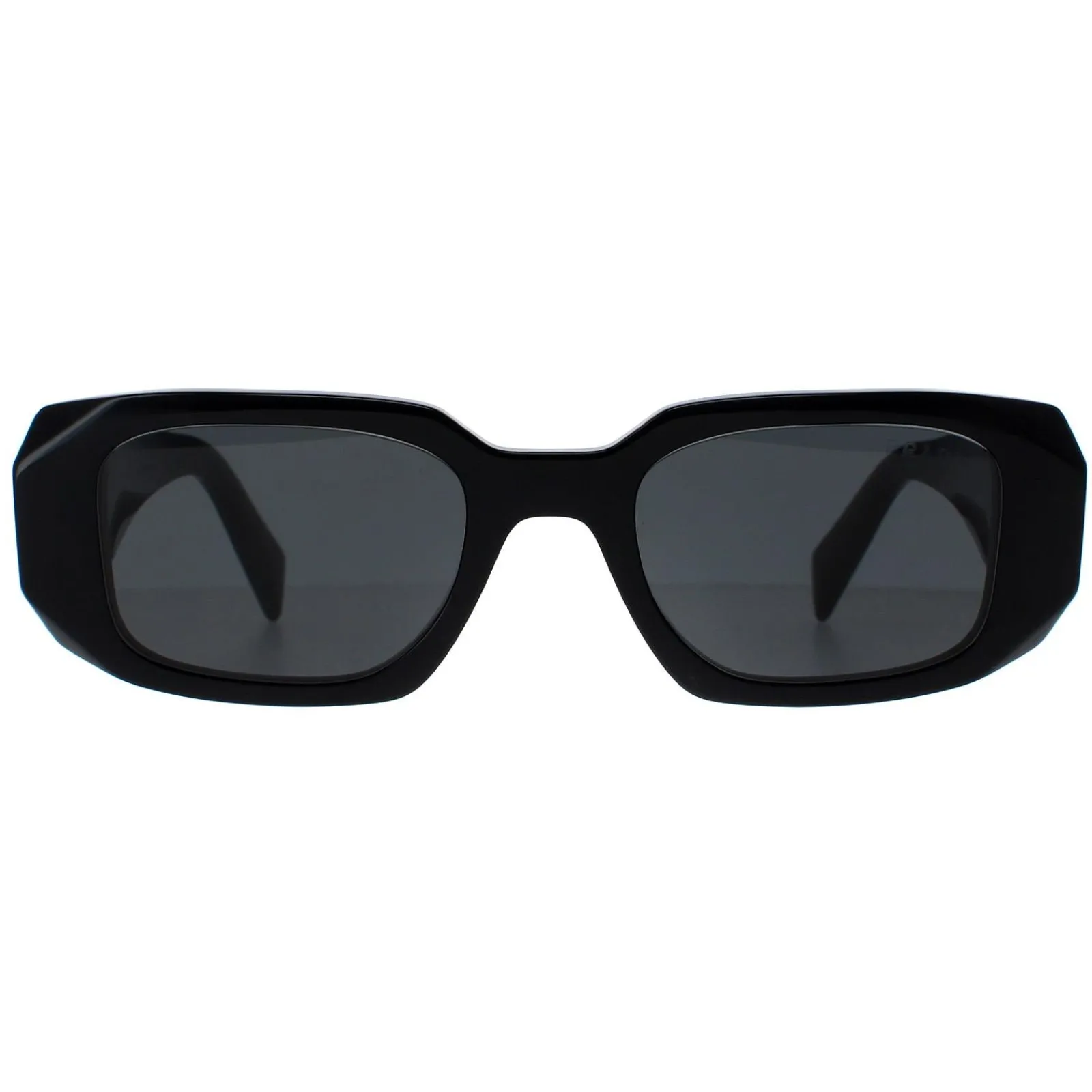 Prada Prada|Rectangle^Symbole Sunglasses - Women Luxury Rectangle PR17WS 1AB5S0 - Blac