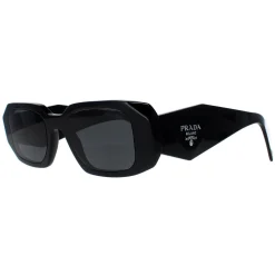 Prada Prada|Rectangle^Symbole Sunglasses - Women Luxury Rectangle PR17WS 1AB5S0 - Blac
