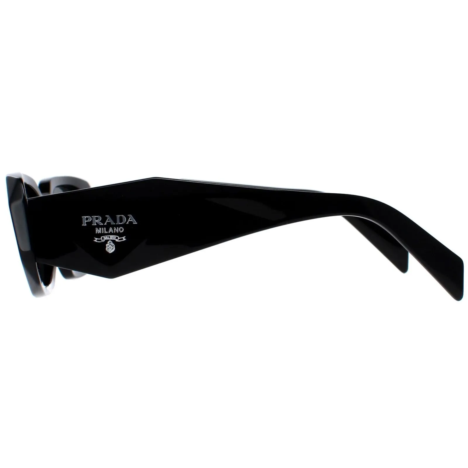 Prada Prada|Rectangle^Symbole Sunglasses - Women Luxury Rectangle PR17WS 1AB5S0 - Blac