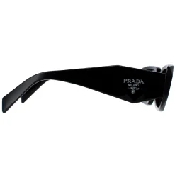 Prada Prada|Rectangle^Symbole Sunglasses - Women Luxury Rectangle PR17WS 1AB5S0 - Blac