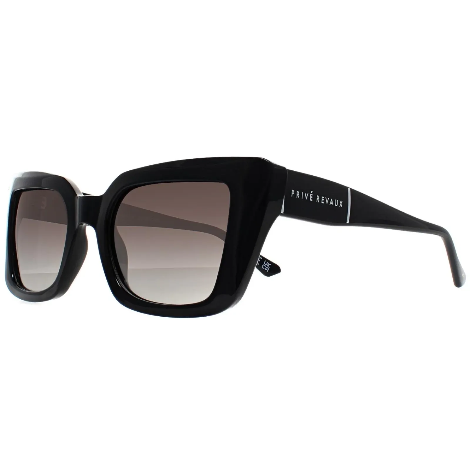 Prive Revaux Cat-Eye^Sunglasses Buena Vista 2.0 807 WJ Black Grey