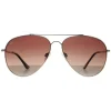 Prive Revaux Aviator|Aviator^Sunglasses Cali J5G Champagne Gold Brown Gradient