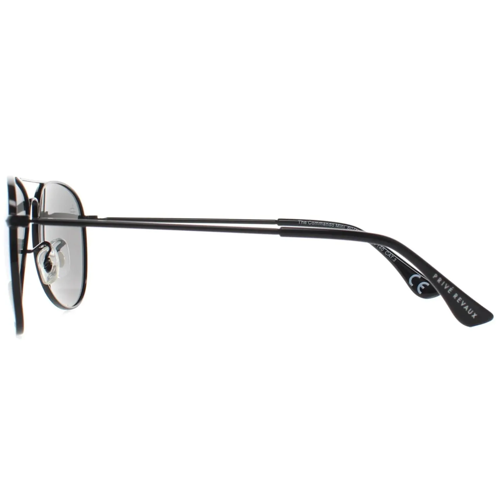 Prive Revaux Aviator|Aviator^Sunglasses Commando Mini 807 M9 Caviar Black Grey