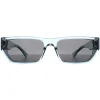 Prive Revaux Rectangle^Sunglasses Low Key OX2 M9 Ocean Blue Dark Grey