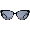 Prive Revaux Cat-Eye^Sunglasses Oh Darling 807 M9 Black Grey