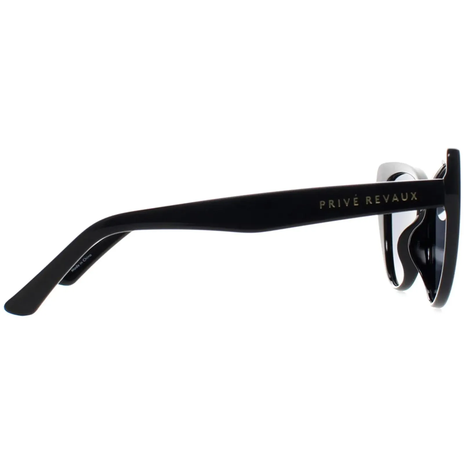 Prive Revaux Cat-Eye^Sunglasses Oh Darling 807 M9 Black Grey
