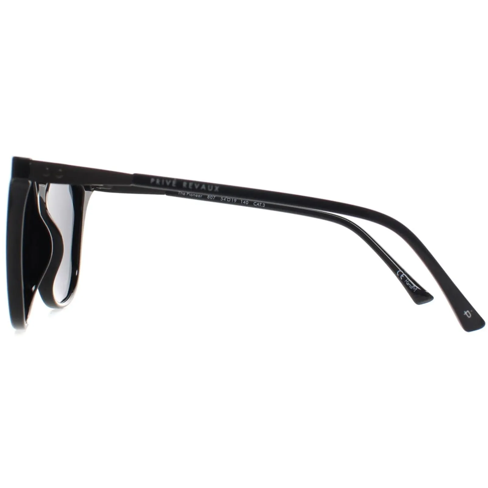 Prive Revaux Square|Square^Sunglasses Pioneer 807 Caviar Black Grey