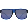 Prive Revaux Rectangle^Sunglasses Rover PJP Blue Blue Mirror