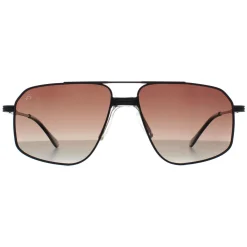 Prive Revaux Aviator^Sunglasses Rico 003 81 Caviar Black Brown Gradient