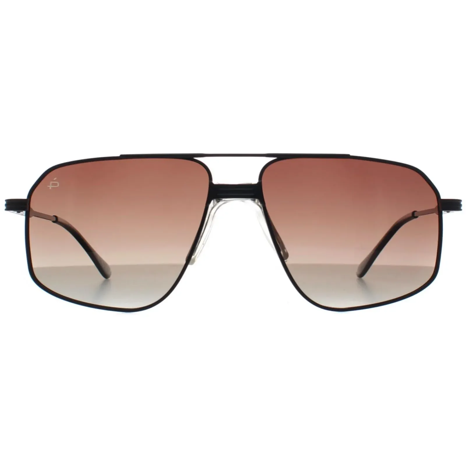 Prive Revaux Aviator^Sunglasses Rico 003 81 Caviar Black Brown Gradient