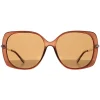 Prive Revaux Square^Sunglasses Vintage Babe FG4 SP Latte Brown Gold