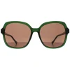 Radley Square^Sunglasses Phoenix 6505 107PA Transparent Dark Green Brown