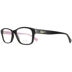 Ralph by Ralph Lauren Rectangle^Glasses Frames RA7108 5001 Shiny Black Women