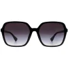Ralph by Ralph Lauren Square^Sunglasses RA5291U 50018G Shiny Black Grey Gradi