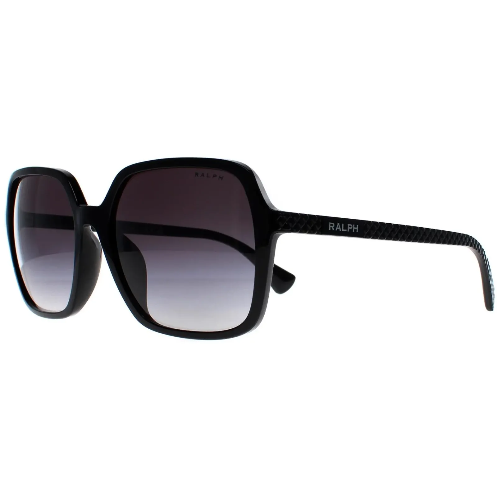 Ralph by Ralph Lauren Square^Sunglasses RA5291U 50018G Shiny Black Grey Gradi
