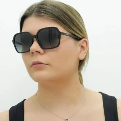 Ralph by Ralph Lauren Square^Sunglasses RA5291U 50018G Shiny Black Grey Gradi