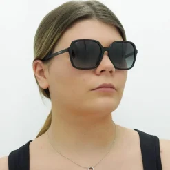 Ralph by Ralph Lauren Square^Sunglasses RA5291U 50018G Shiny Black Grey Gradi