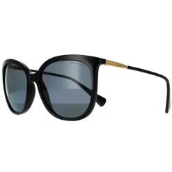 Ralph by Ralph Lauren Polarised|Butterfly^Sunglasses RA5248 500181 Shiny Black Dark Grey P